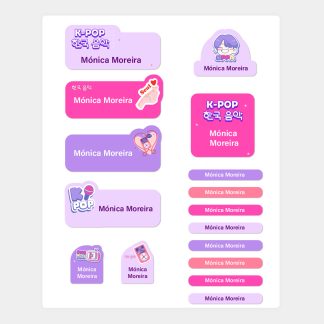 Etiquetas Adhesivas K-pop