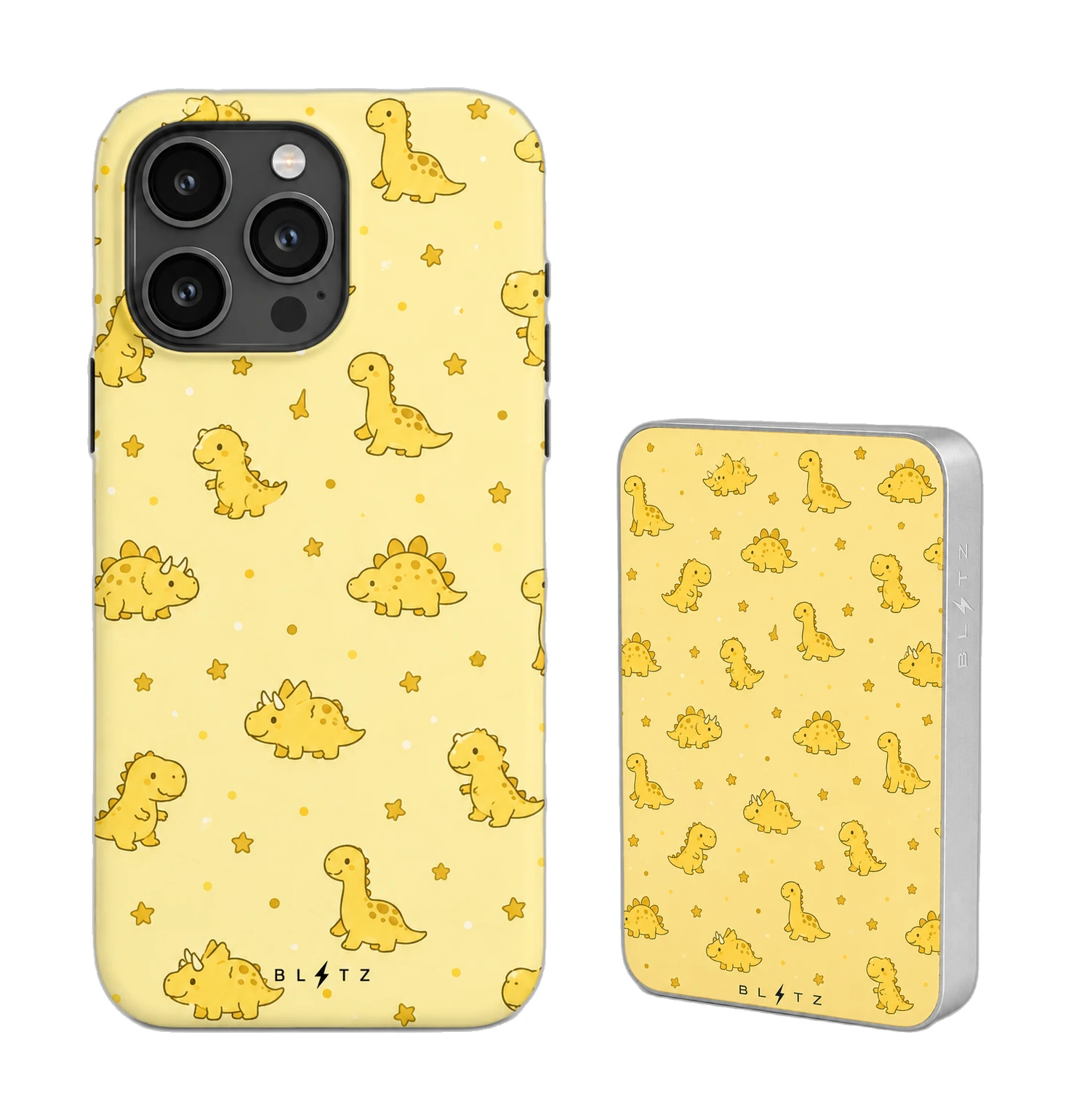 Pack Dinos Miel – Carcasa y Powerbank magnético