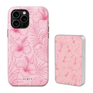 Pack Hibisco Lineal – Carcasa y Powerbank magnético