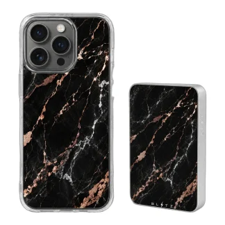Pack Mármol Noir – Carcasa y Powerbank magnético