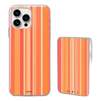 Pack Rayas Sunset – Carcasa y Powerbank magnético