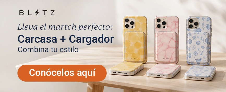 Carcasa + Cargador Blitz – Combina tu estilo