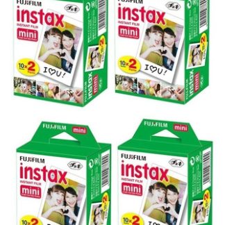PACK X4 PELÍCULA FUJIFILM INSTAX MINI (80 UN)